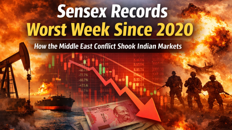 Sensex market crash due to Middle East conflict and rising oil prices