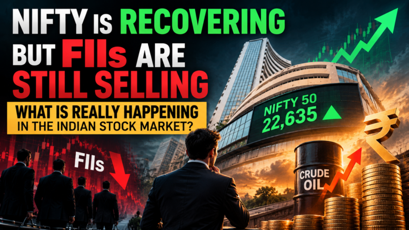 Nifty 50 recovering while FIIs continue selling Indian stocks