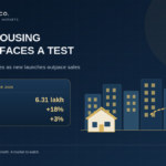 India's housing market featured image showing rising unsold housing inventory, new launches, and housing sales